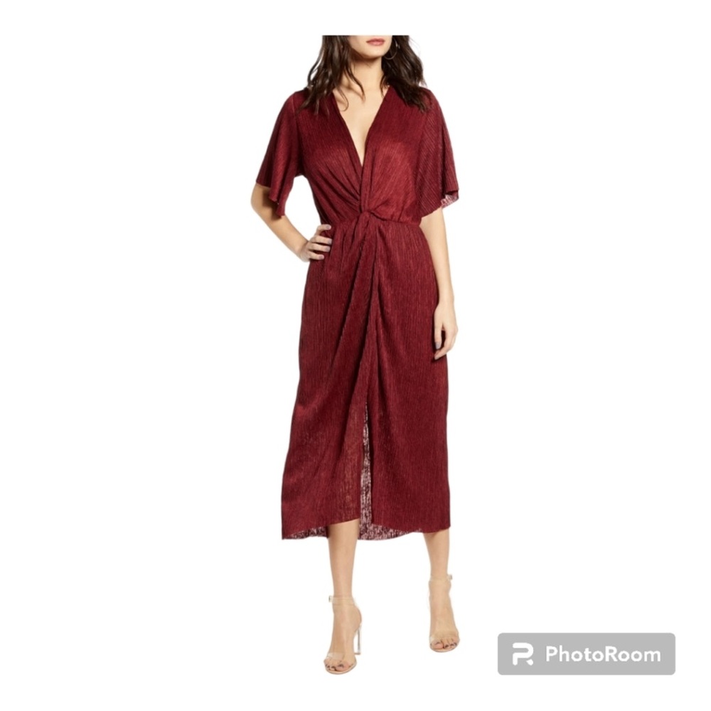 NWOT All in Favor Dress Size Small Red/Maroon